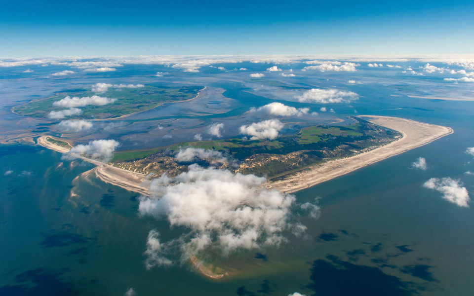 Amrum und Föhr Inseln im Wattenmeer der Nordsee